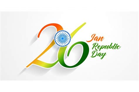 Free Vector 26th January Republic Day Of India Background