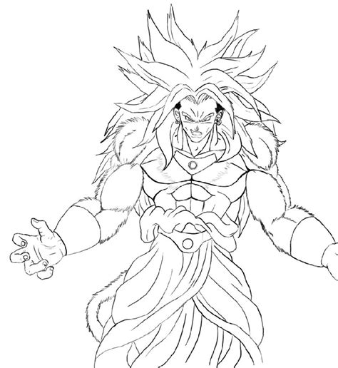 Broly Ssj3 Coloring Pages Coloring Pages