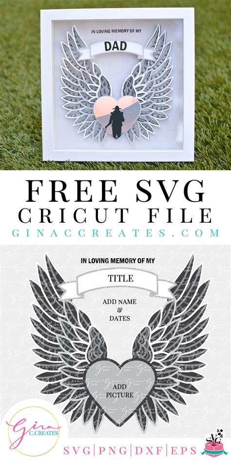 Cricut Memorial Svg Lost Loved One Svg Cut File Heart Svg In Memory Of