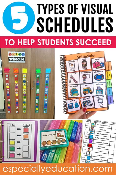 5 Types Of Visual Schedules Help Students Succeed Artofit