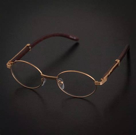 Vintage Retro Cartier Style Oval Clear Gold Frame Vintage Glasses Grailed