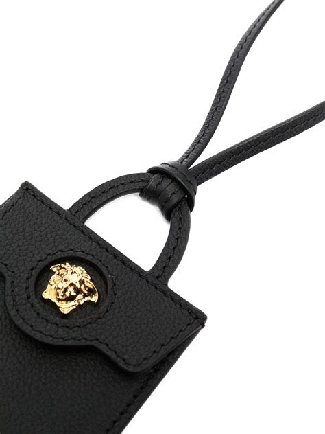 Shop Versace La Medusa Leather Charm With Express Delivery Farfetch