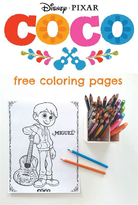 Free printable coco coloring pages. Free Disney Pixar's COCO Coloring Pages - Inner Child Fun