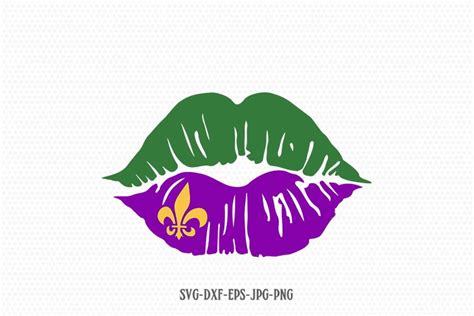 Mardi Gras Lips Kiss Svg Mardi Gras Svg 434094 SVGs Design Bundles