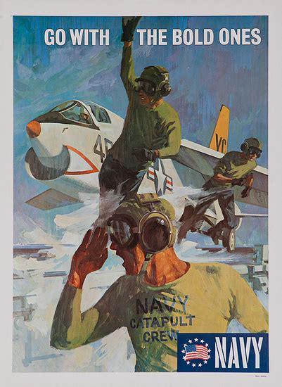 Dp Vintage Posters Go With The Bold Ones Original Vietnam War Us Navy