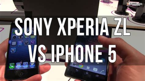 Sony Xperia Zl Vs Iphone 5 Comparison Hands On Youtube