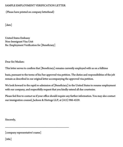 Employment verification letter sample template. Letter Of Employment For Apartment ~ Nice Apartement