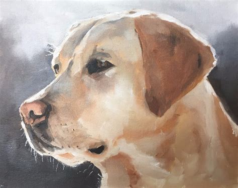 Labrador Dog Art Print Wall Art From Original Oil Painting By James