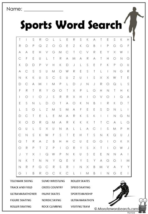 Sports Word Search Making Words Vocabulary Words Free