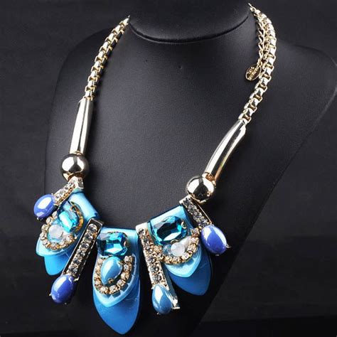 Blue Gems Necklace Dailynecklacecom