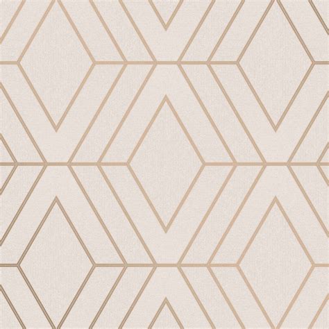 Rose Gold Pink Grey Beige Wallpaper Stripe Geometric