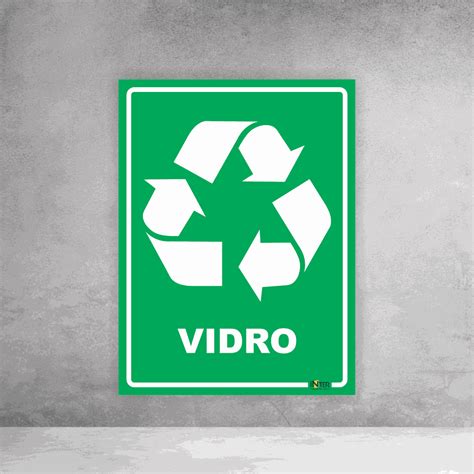 Placa De Sinalização Reciclável Vidro Inter Adesivos Decorativos
