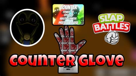 How To Get Counter Glove Showcase In Slap Battles Roblox Youtube