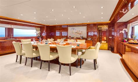 Elegant Formal Dining Area — Yacht Charter And Superyacht News