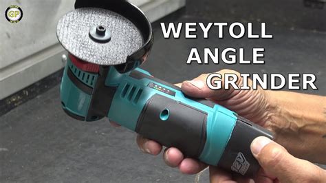 Weytoll Mini Angle Grinder With Batteries V Mah Rpm Unboxing Test Youtube