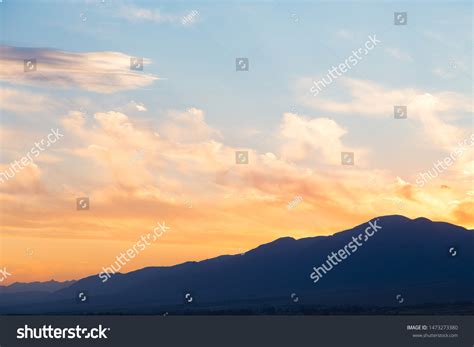 Soft Sunset Sky Pink Gold Clouds Stock Photo 1473273380 Shutterstock