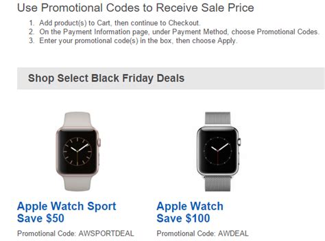 Find the latest 35 apple watch promo codes, discounts and click to take 100% off with apple watch coupons. Apple Watch Black Friday 2015 Deal: $100 Off Stainless ...