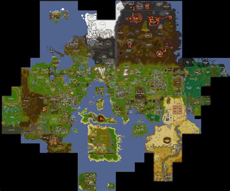 Runescape Map There Is An Onboard Map To Help Lost Adventurers As Well