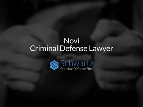 Novi Criminal Defense Lawyer Schwartz Law Group