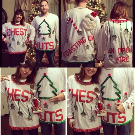 Ugly Couple Christmas Sweaters