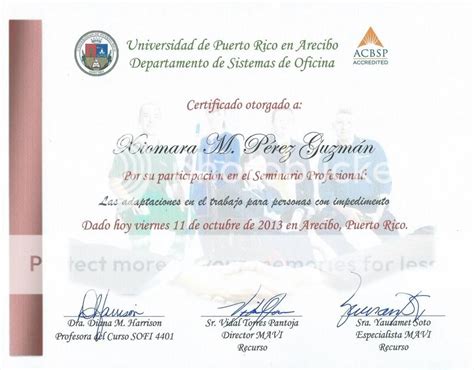 Certificados De Participación En Actividades Portafolio Profesional