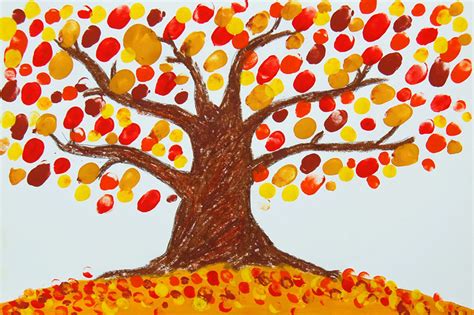 These trees' hardiness varies from species to species, with paper birch, also known as white birch (betula papyrifera), hardy in u.s. Fingerpaint Fall Tree | Kids' Crafts | Fun Craft Ideas ...