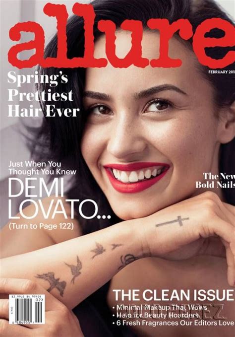 On The Cover Demi Lovato For Allure Magazine February 2016 Fashion Trend Seeker