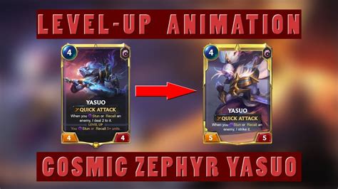 Cosmic Zephyr Yasuo Level Up Animation Legends Of Runeterra Youtube
