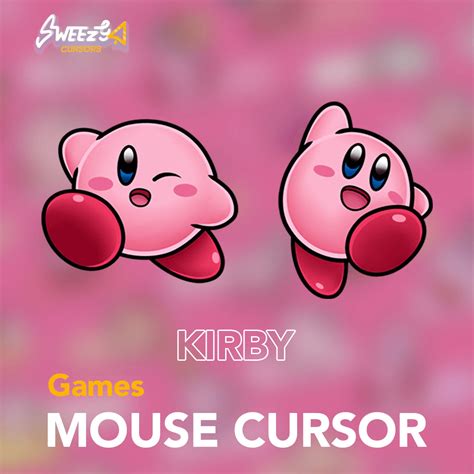 Kirby Cursor Cool Games Cursors Sweezy Custom Cursors
