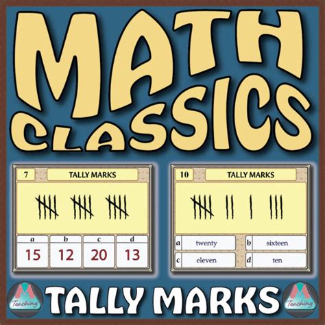 Math Classics Tally Marks Made By Teachers