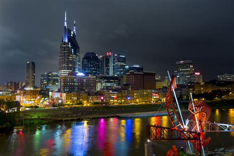 Nashville Tennessee Downtown Nashville At Night City Sky Flickr