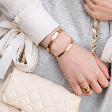 Cartier Love Rings And Bracelets Slim And Regular Version Love