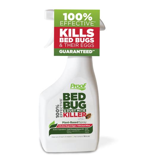 Proof 100 Effective Bed Bug And Dust Mite Killer Spray 16 Ounce