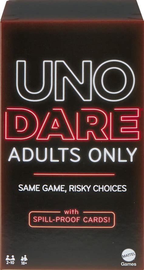 Uno Dare Adults Only Card Game For Adult Game Night Walmart Com