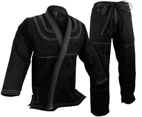 Bjj Gi Kimono 100 Cotton Preshrunk Jiu Jitsu Uniform Black Xymbolic