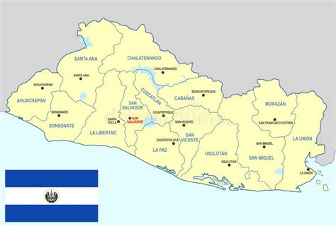 Mapa Político De El Salvador
