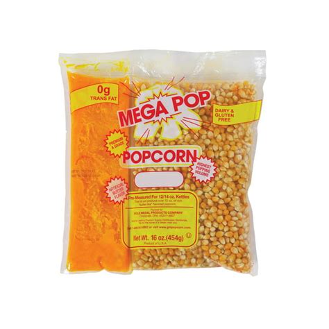 Branded Gold Medal Mega Pop Popcorn Kit 12 Oz Kit 24 Ct Pack Of 1