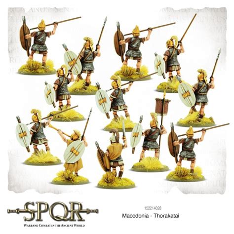 Spqr Greek Macedonian Thorakatai 28mm Ancient Warlord Games