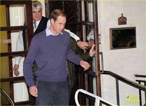 Prince William Visits Pregnant Kate Middleton In Hospital Photo