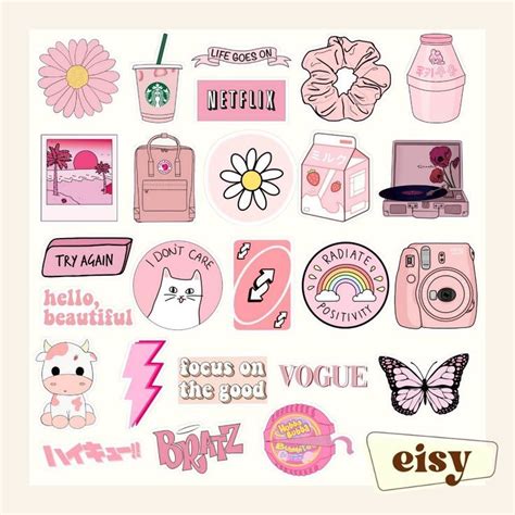 Aesthetic Stickers For Phone Covers And Scrapbooks