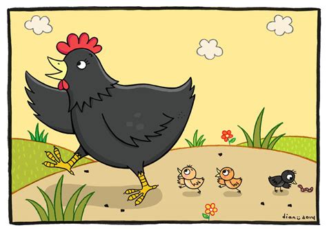 Aneka gambar mewarnai gambar mewarnai ayam untuk anak paud dan tk. Gambarnya Aldriana: Keluarga kecil si ayam kampung