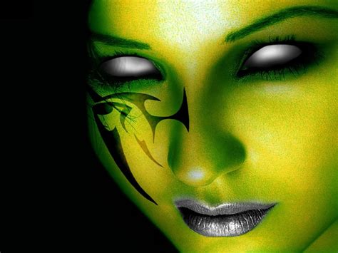 Hq Wallpapers Arena Green Horror Face Tattoo Wallpaper