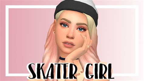 The Sims 4 Cas Skater Girl Full Cc List Youtube