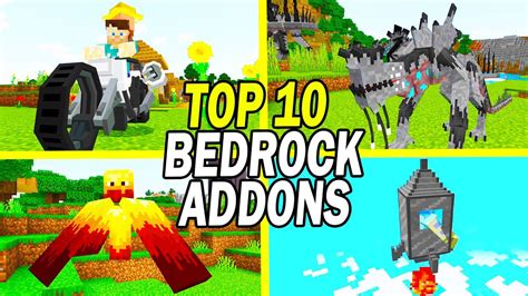 Top 10 Minecraft Bedrock Addons Windows 10mcpe August 2021 Youtube