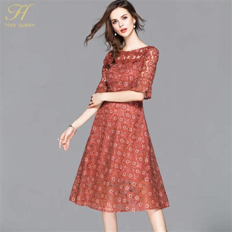 buy h han queen 2018 summer dresses women s fashion slim sexy vestido european