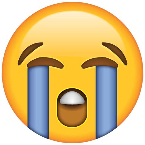 PNG ایموجی گریه نماد شکلک گریان Crying PNG Emoji پارس پی ان جی