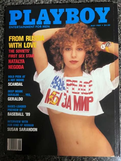 PLAYBOY MAGAZINE MAY 1989 Russian Sex Star Natalya Negoda Monique