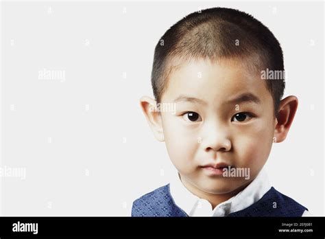 Portrait Of A Boy Posing Stock Photo Alamy