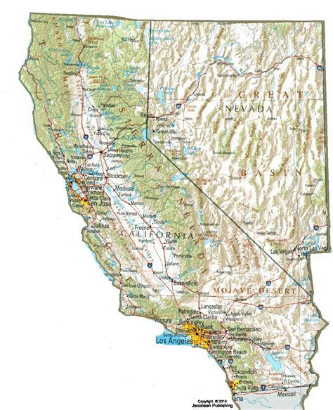 Topo Map Of California Cafull The Awesome Web Topographical Topo Map