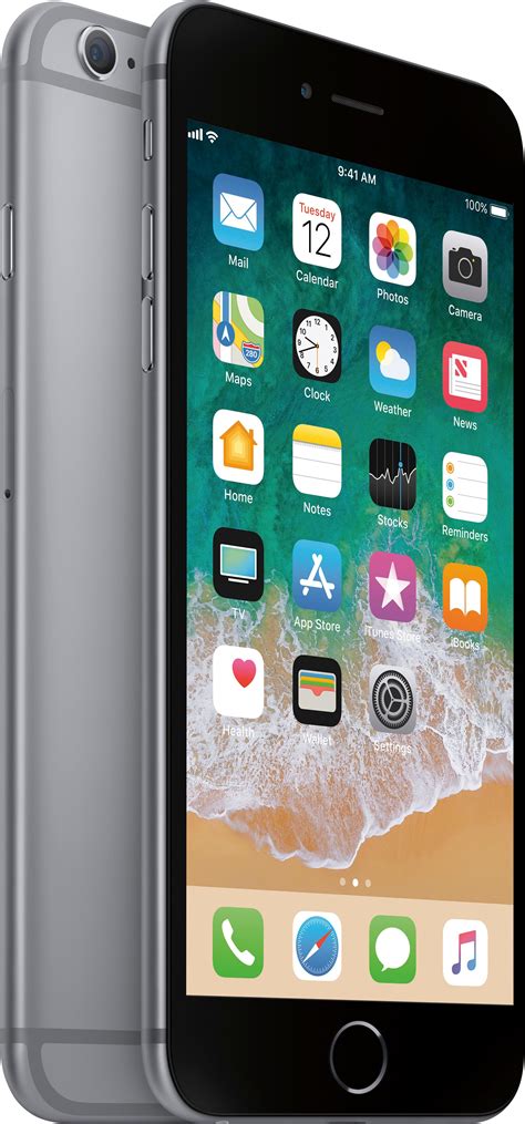 Best Buy Apple Iphone 6s Plus 64gb Space Gray Atandt Mktq2lla